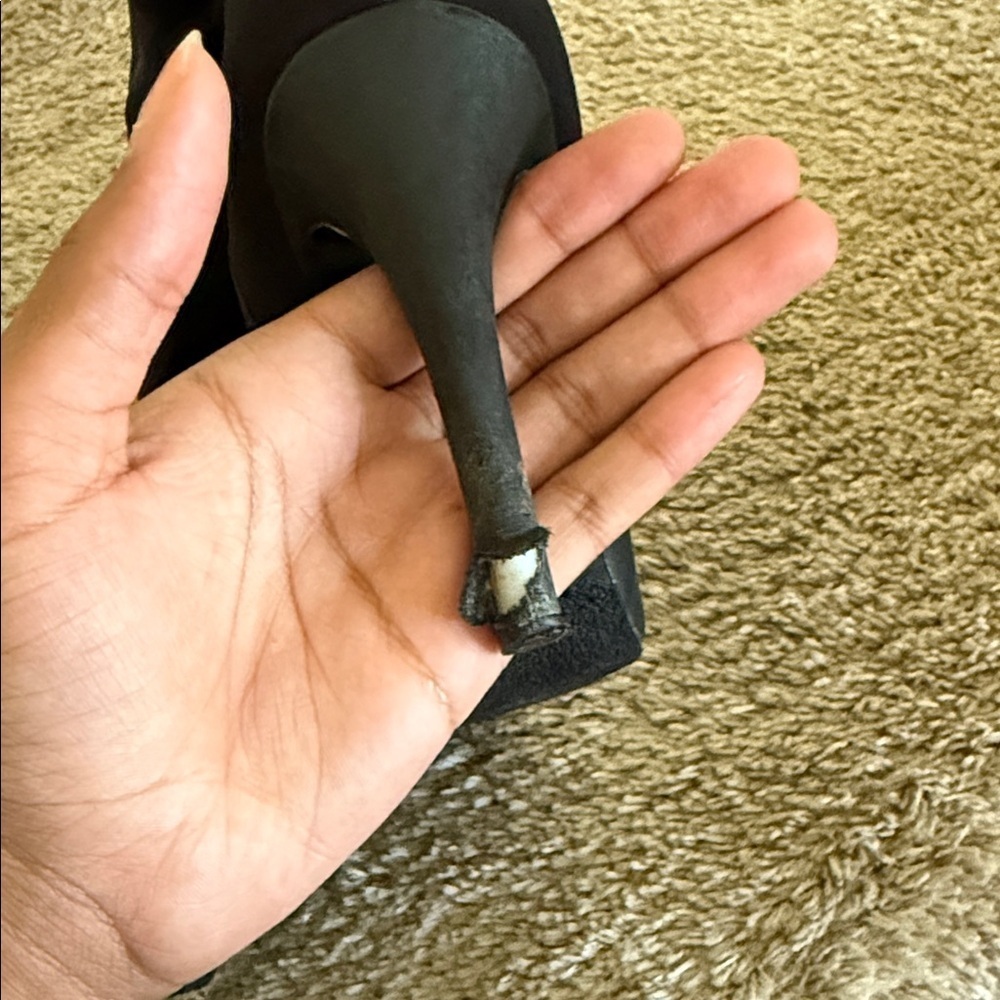 Vince Camuto Black Heeled Boots - Picture 4 of 4